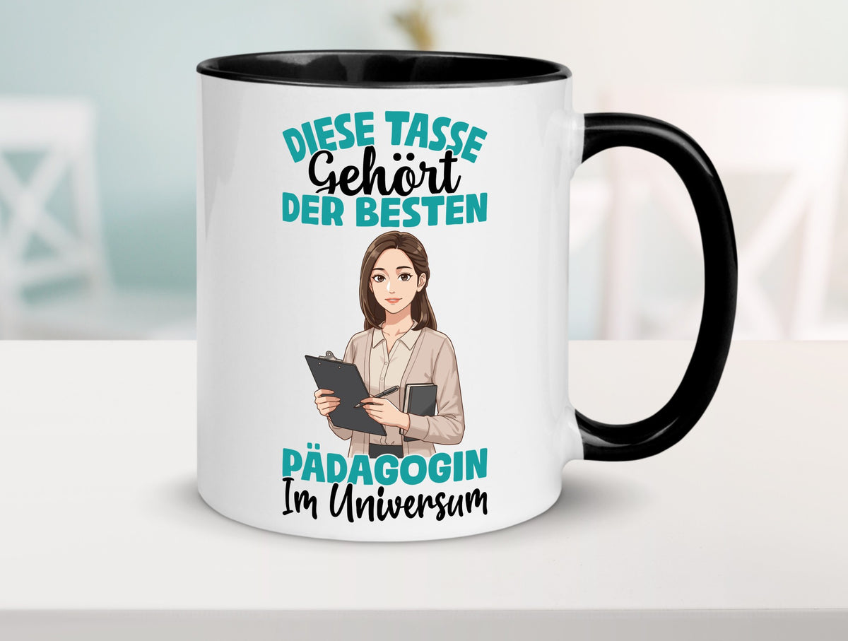 Im Universum: Pädagogin | Pädagogik lustig Humor Geschenkidee Geschenk Tasse