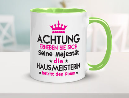Seine Majestät Hausmeisterin | Hauswart Humor Geschenkidee Tasse
