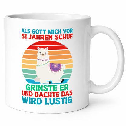51. Geburtstag | 51 Jahre Gut Schuf mich Lama v2 lustig Geschenkidee Geschenk