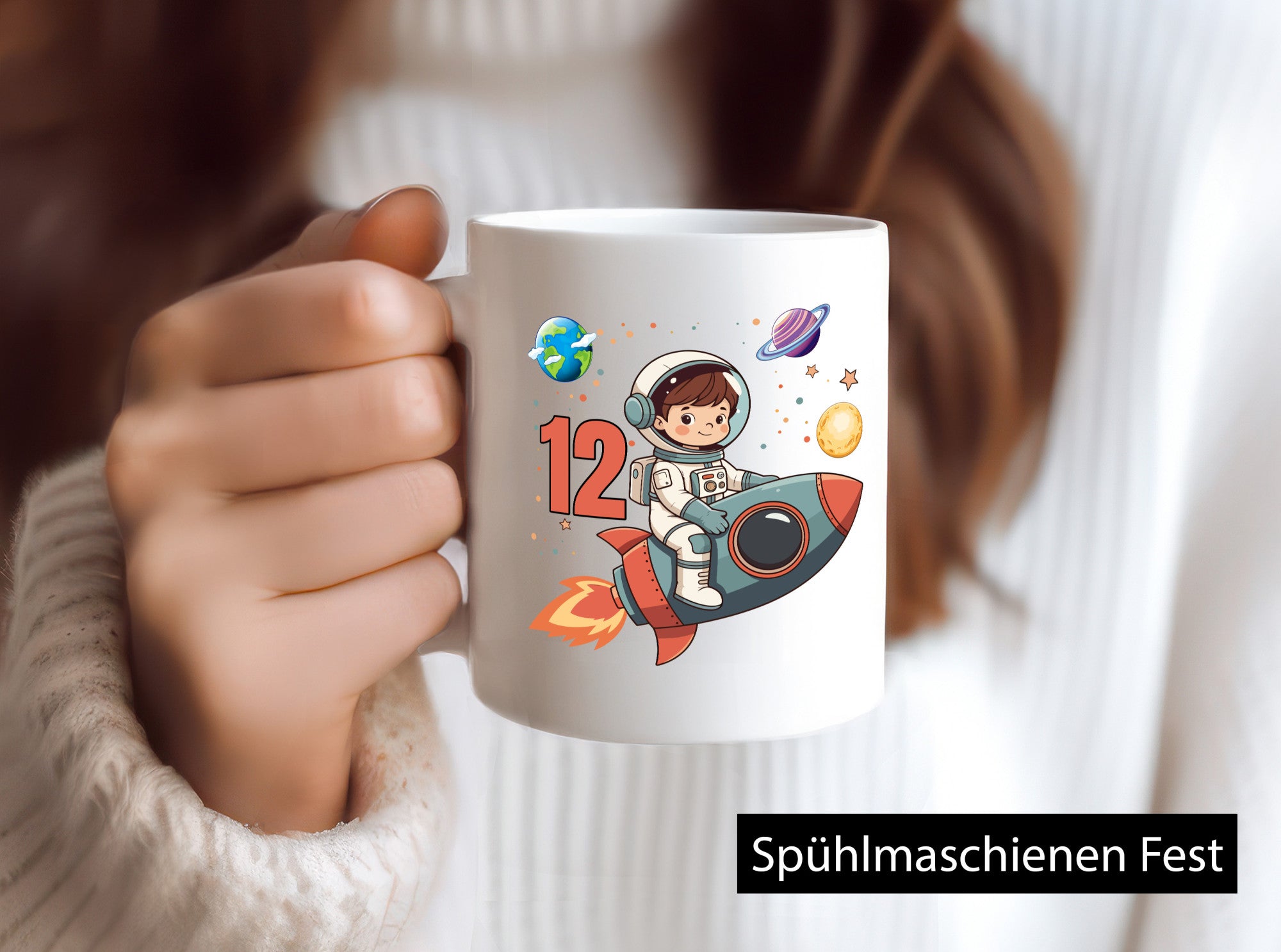 12. Geburtstag | 12 Jahre Astronaut Weltraum lustig Geschenkidee Geschenk Tasse