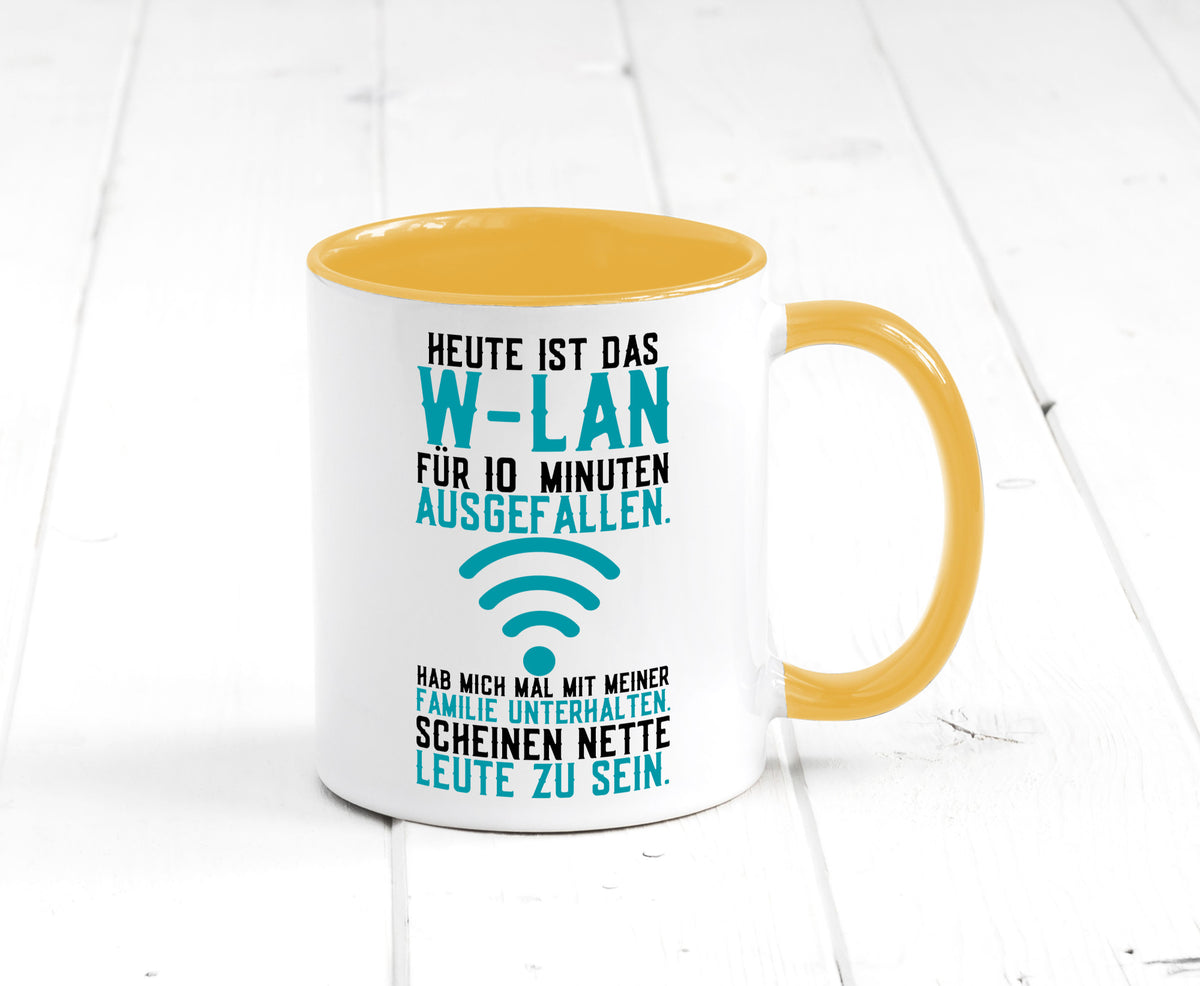 10 Minuten W-Lan Ausfall | Nerd Computer PC Gamer lustig Humor Geschenkidee Tasse