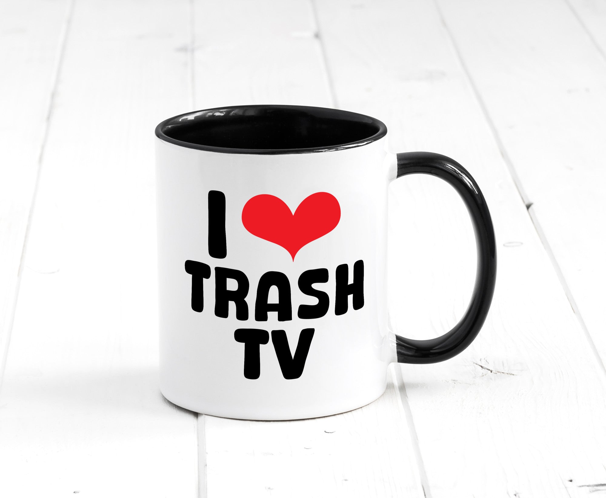 I love Trash TV | v2 lustig Humor Geschenkidee Geschenk Tasse