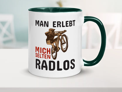 Selten Radlos | Spruchtasse Fahrrad Männer Humor lustiger Spruch Geschenk