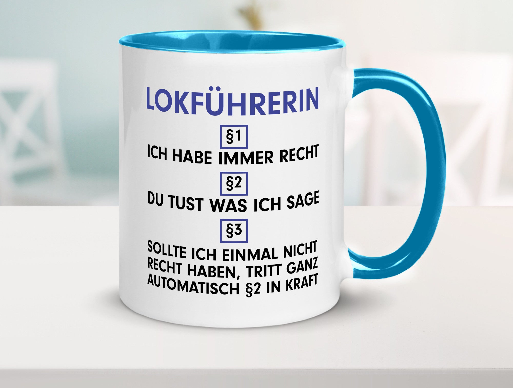 Ich habe immer Recht Lokführerin | Zug Beruf Geschenk Arbeit Kollegen Büro