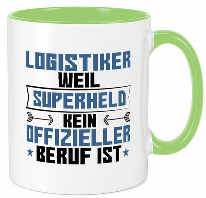 Superheld Logistiker | Beruf Logistik Geschenkidee Arbeit Kollegen Büro Humor Tasse