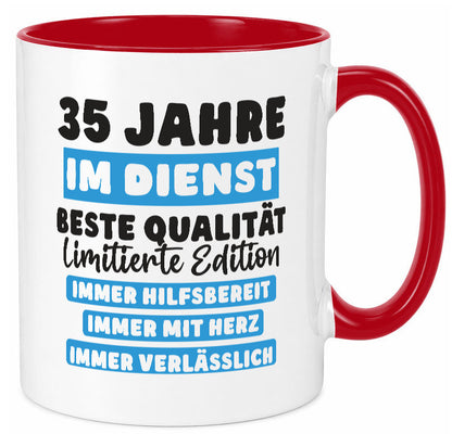 35 Jahre im Dienst | Jubiläum Arbeit v6 lustiger Spruch Geschenk Kollegen Büro
