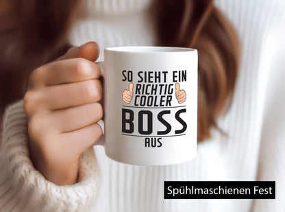 Richtig Cooler Boss | Führungskraft Vorgesetzter lustiger Spruch Geschenk Humor