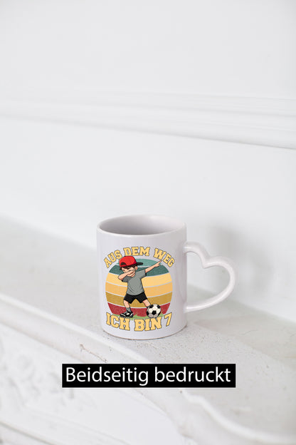 7. Geburtstag | 7 Jahre Fußball Junge Fußballer Humor Geschenkidee Tasse