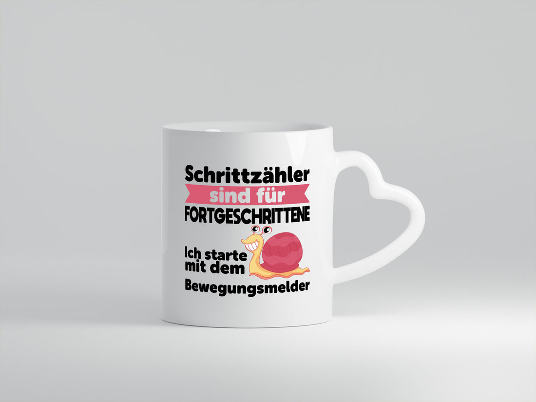 Schrittzähler Fortgeschrittene, Bewegungsmelder | Schnecke Geschenk Humor