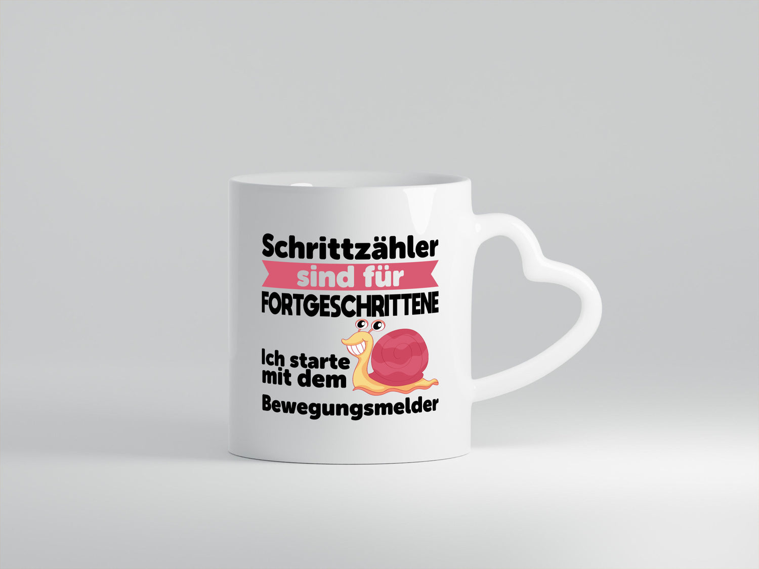 Schrittzähler Fortgeschrittene, Bewegungsmelder | Schnecke Geschenk Humor