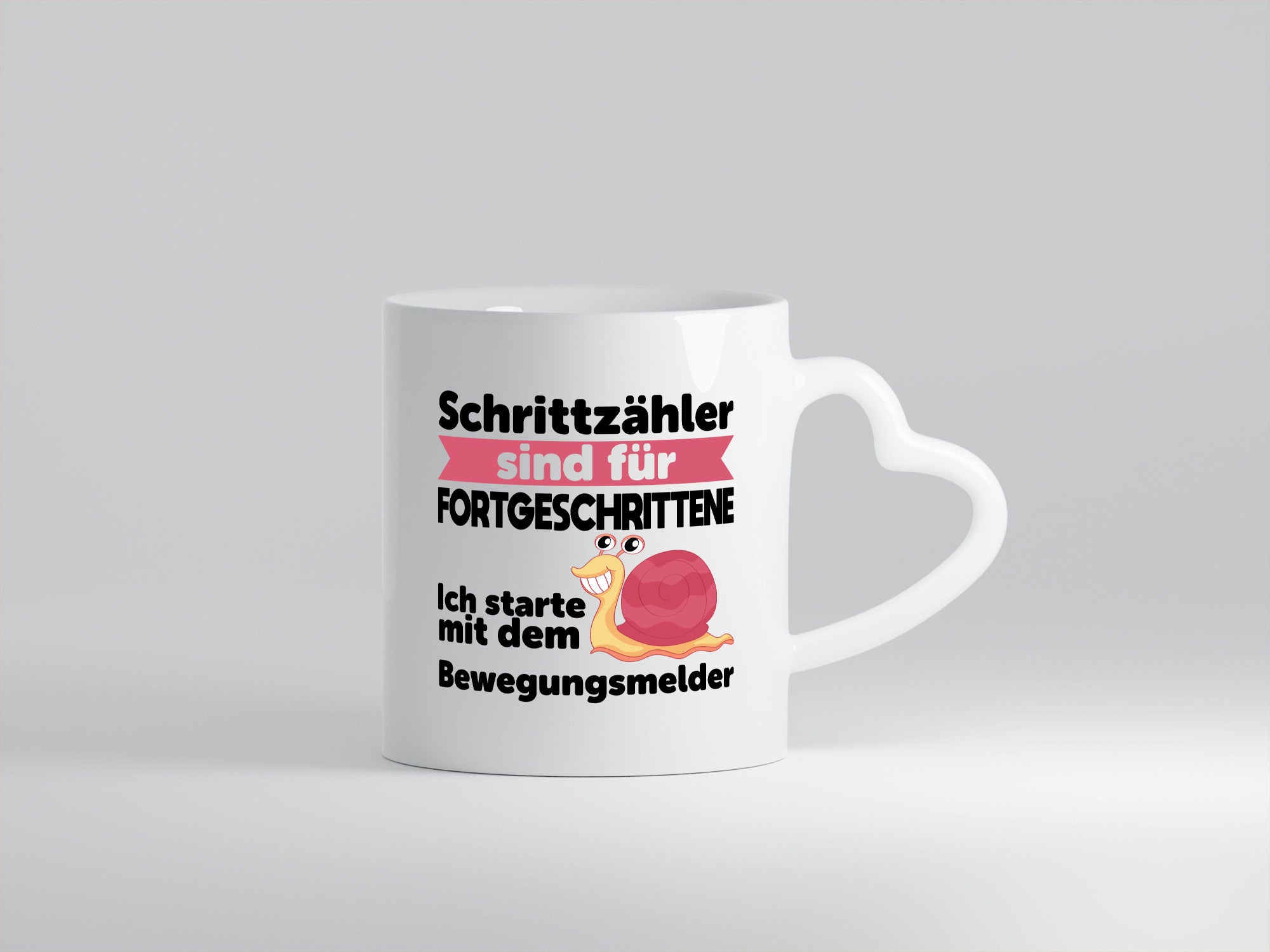 Schrittzähler Fortgeschrittene, Bewegungsmelder | Schnecke Geschenk Humor