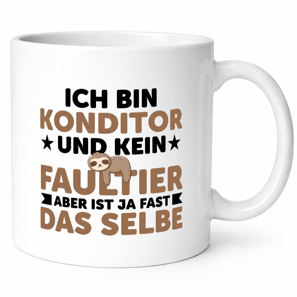 Ich bin kein Faultier: Konditor | Konditorei v2 lustiger Spruch Geschenk