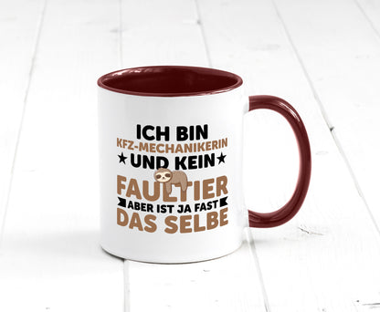 Ich bin kein Faultier: KFZ-Mechanikerin | Mechaniker KFZ v2 Geschenk