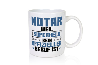 Superheld Notar | Jurist lustiger Spruch Geschenk Humor Geschenkidee Tasse