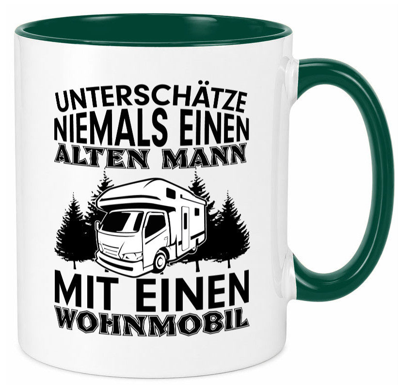 Alter Mann mit Wohnmobil | Männer Tasse Camping Geschenk Humor Geschenkidee