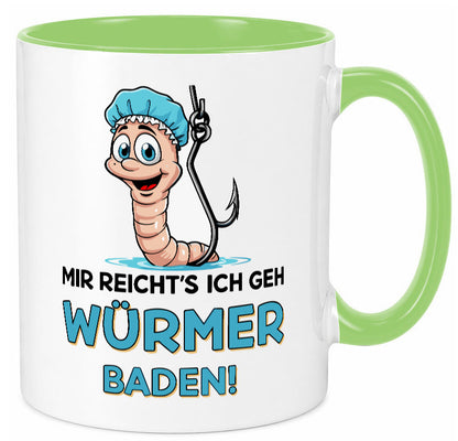 Mir reichts ich geh Würmer Baden | Angler Angeln Geschenk Humor Geschenkidee