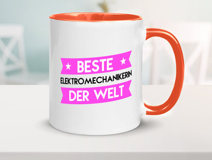 Beste Elektromechanikerin | Mechanikerin Humor Geschenkidee Tasse