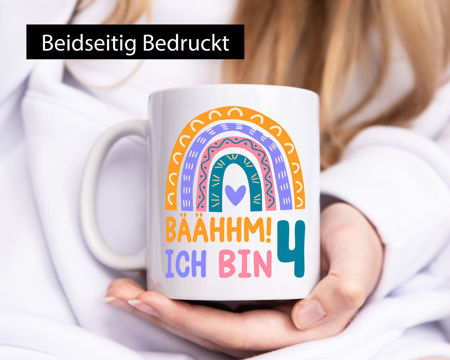 4. Geburtstag | 4 Jahre Regenbogen Bääm Mädchen Geschenk Geschenkidee lustiger