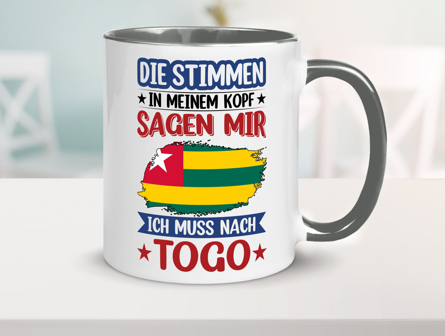 Togo | Urlaub Stimmen in meinem Kopf Traumland Humor Geschenkidee Tasse