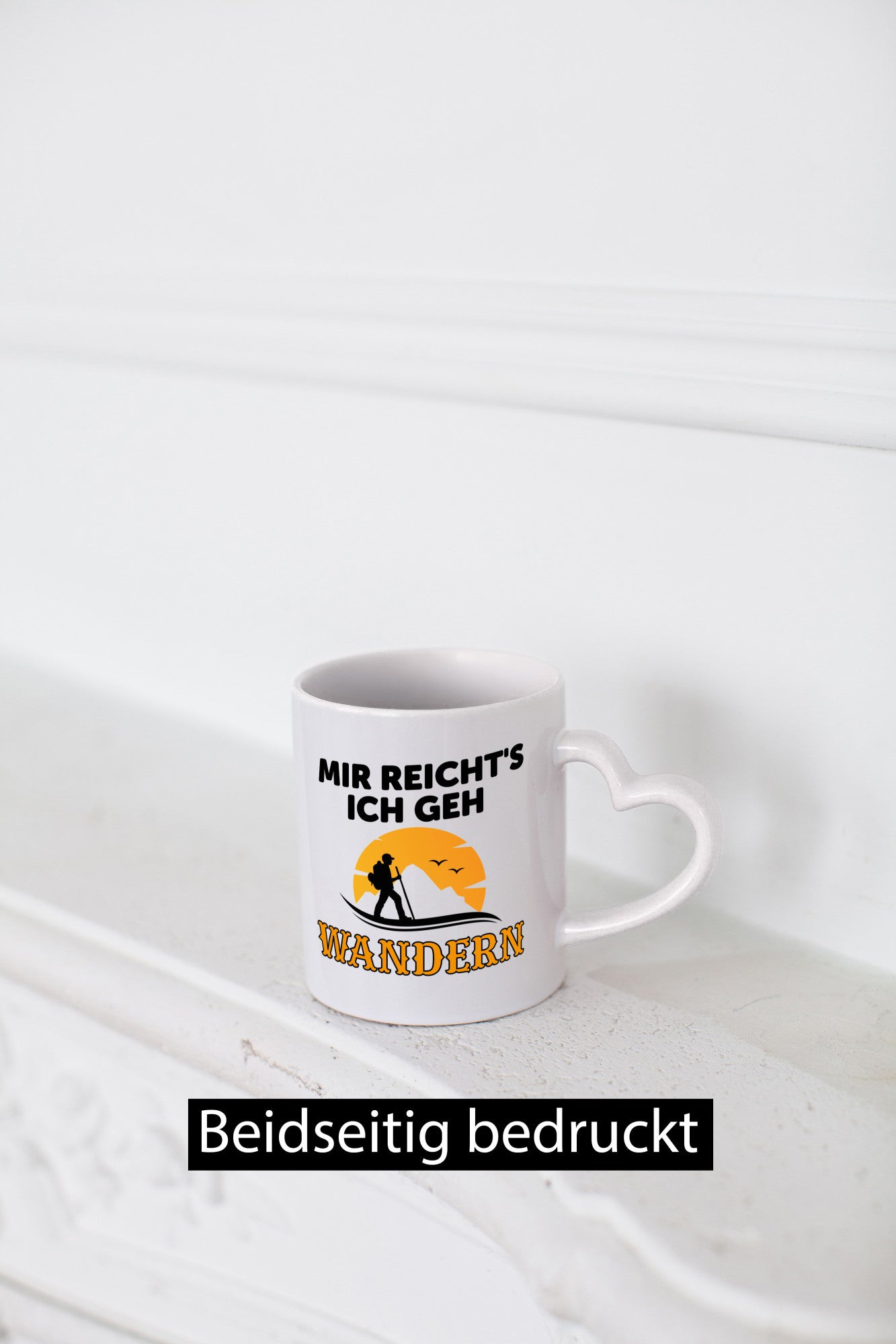 Ich geh wandern | Spruch Tasse Wanderer Gebirge lustig Humor Geschenkidee