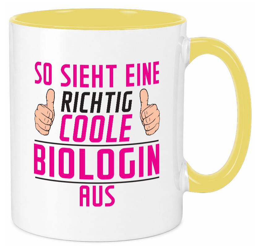 Richtig Coole Biologin | Biologie Naturforscherin Geschenkidee Humor Tasse