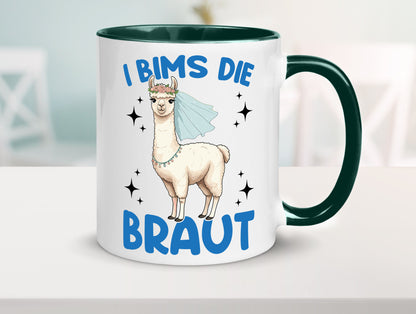 I Bims die Braut | Lama JGA Hochzeit lustig Humor Geschenkidee Geschenk Tasse