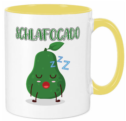 Schlafocado | Müde Avocado ich will noch Schlafen lustiger Spruch Geschenk Tasse