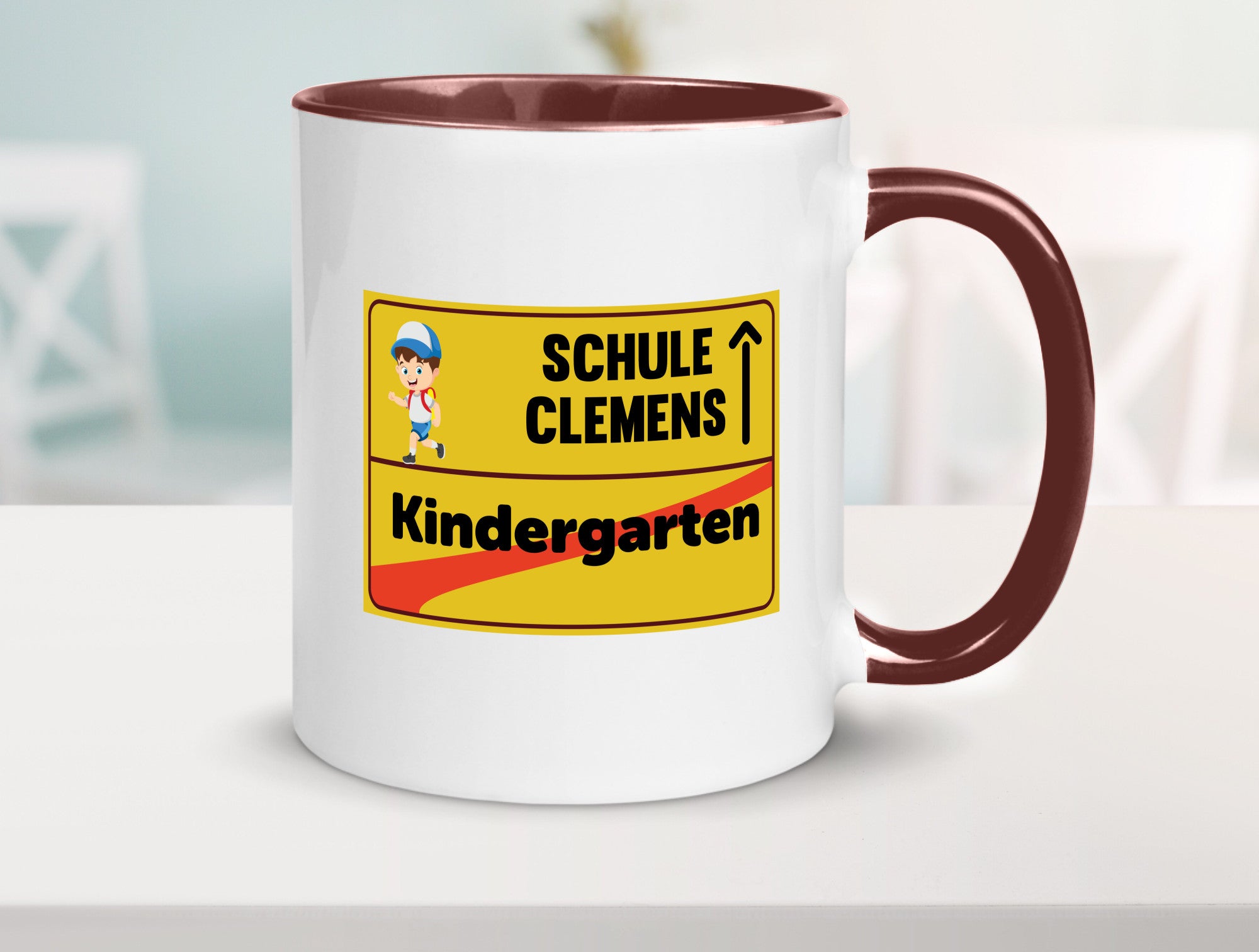 Bye Kindergarten | Schule Clemens Geschenkidee Humor Tasse