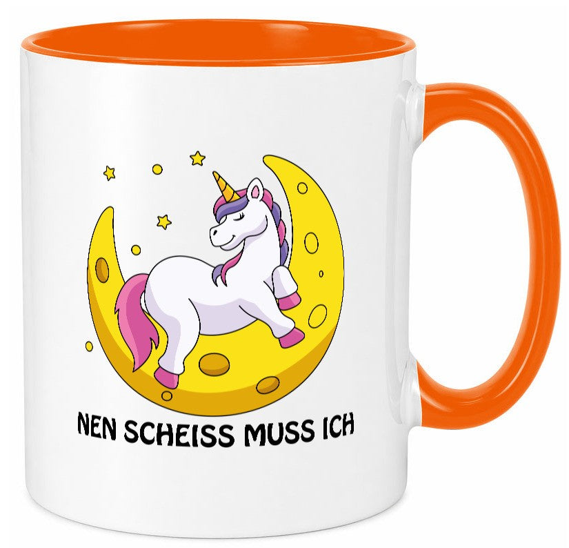 Nen Scheiss muss ich Geschenkidee Humor Tasse