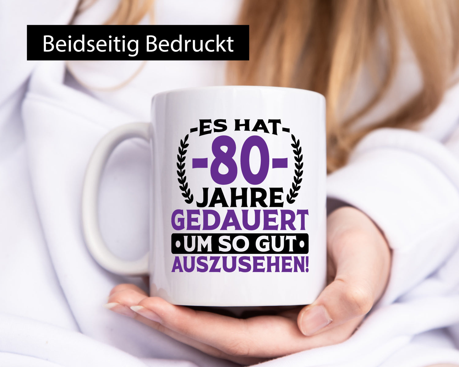 80 Jahre gedauert um so gut auszusehen | 80. Geburtstag Humor Geschenkidee Tasse