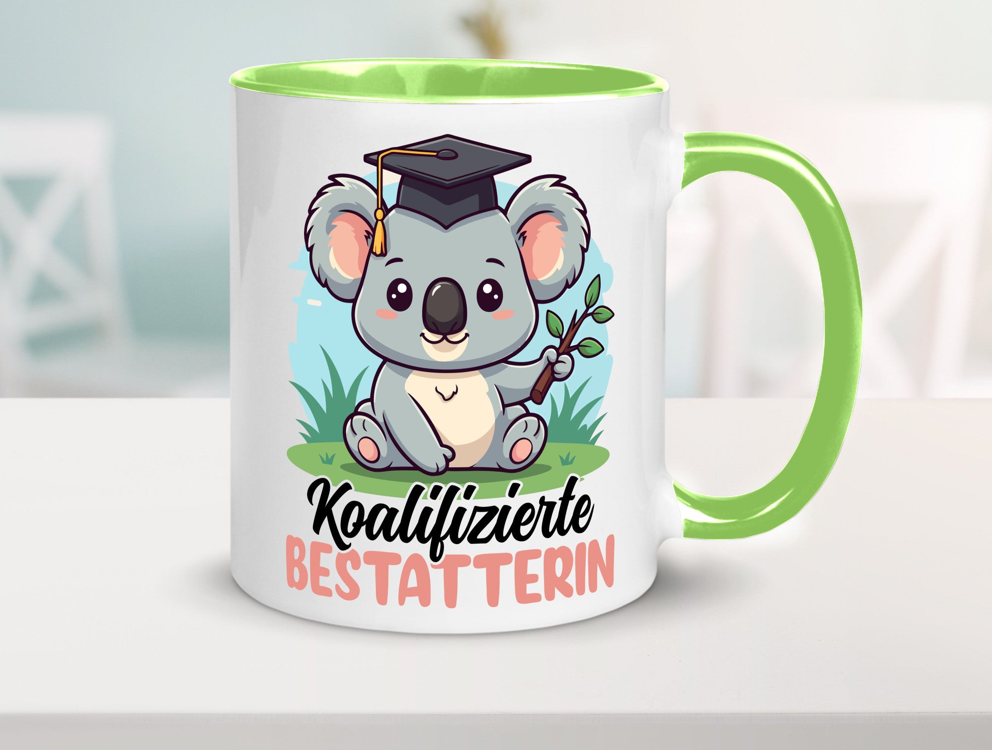 Koalifizierte Bestatterin | Bestattung Totengräberin Humor Geschenkidee Tasse