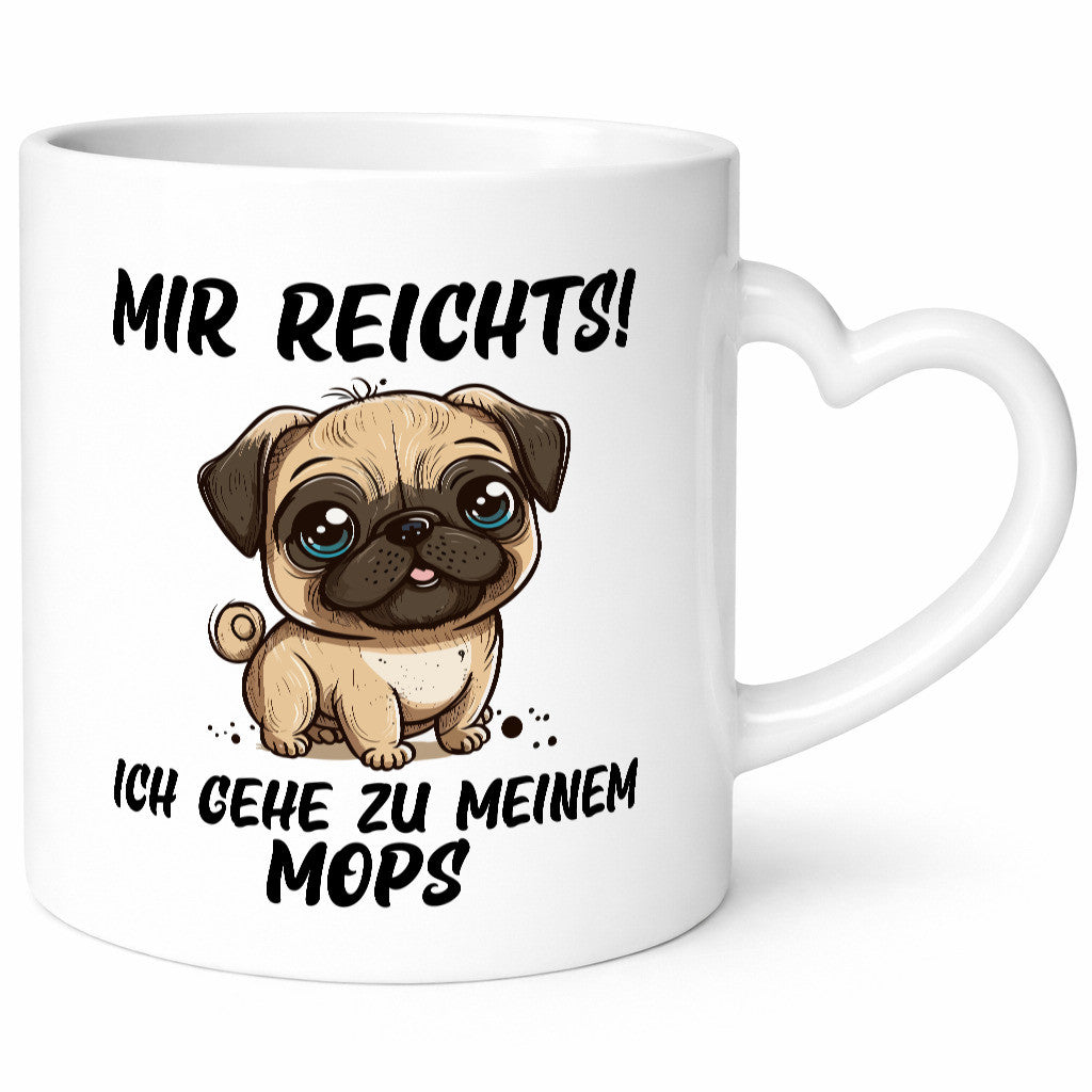 Ich geh zu meinem Mops | Hund lustiger Spruch Geschenk Tierliebhaber Humor Tasse