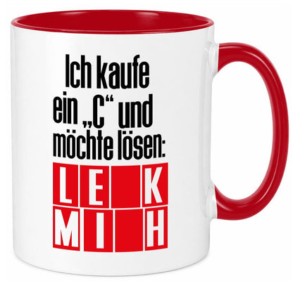 Ich kauf ein ?C? lustig Humor Geschenkidee Geschenk Tasse