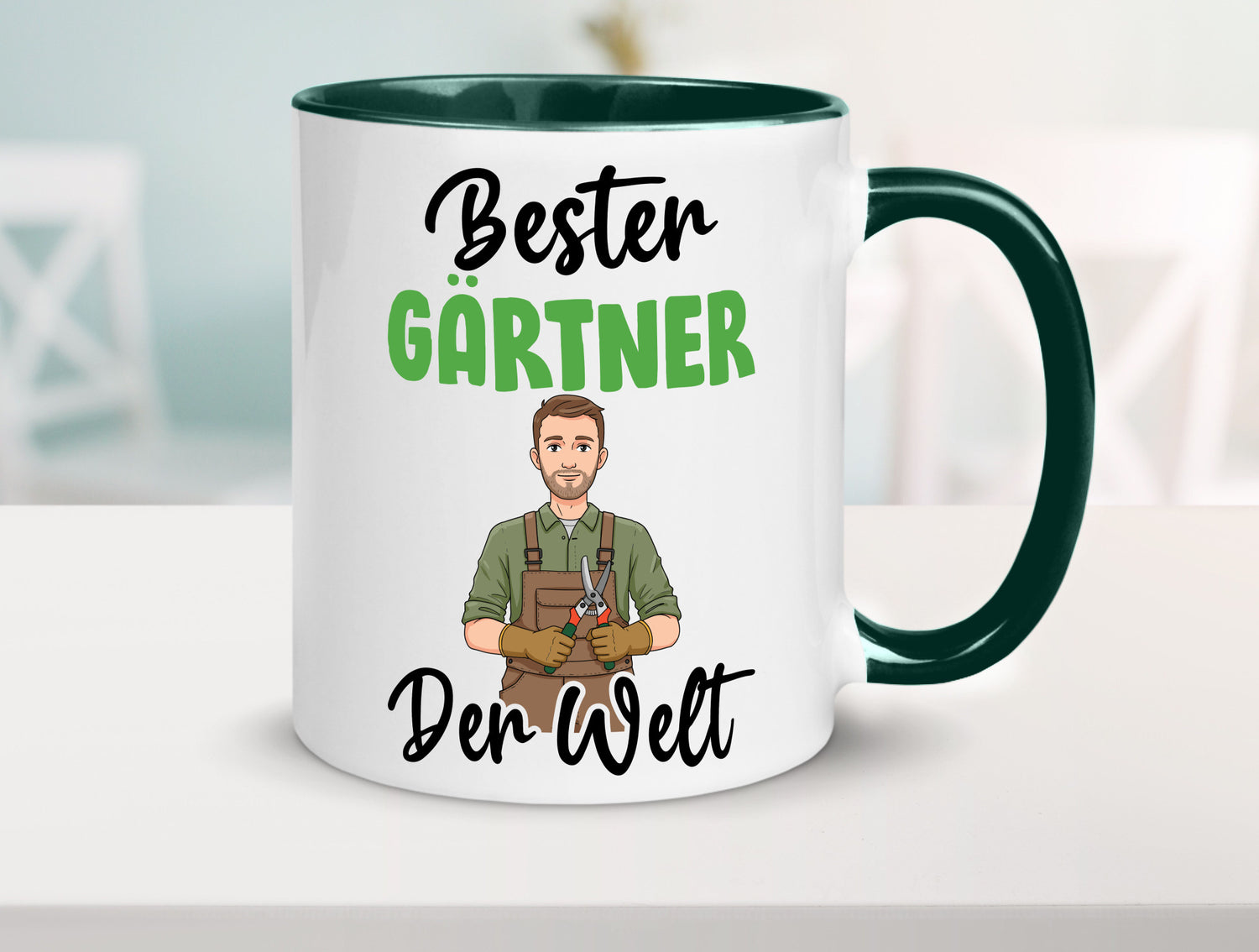 Bester Gärtner | Gartenbau v2 Geschenk Humor Geschenkidee lustiger Spruch Tasse
