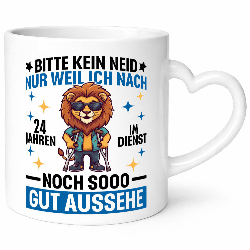 24 Jahre im Dienst | Arbeitsjubiläum Arbeit Geschenkidee Kollegen Büro Humor