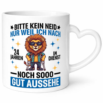24 Jahre im Dienst | Arbeitsjubiläum Arbeit Geschenkidee Kollegen Büro Humor