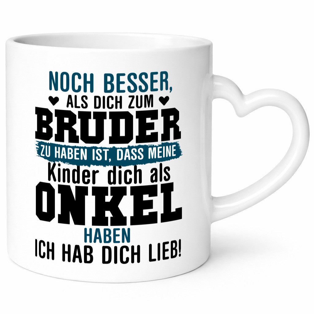 Onkel Tasse | Spruch Bruder Geschwisterliebe Pate Geschenkidee Humor