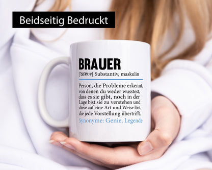 Brauer | Bier Brauerei Beruf lustig Geschenkidee Arbeit Kollegen Büro Humor