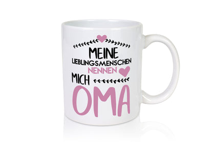 Oma Tasse | Lieblingsmenschen Großmutter Herzen lustiger Spruch Geschenk