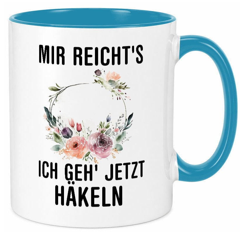 Ich geh` jetzt häkeln | Häkelzubehör Freundin Geschenkidee Humor Tasse
