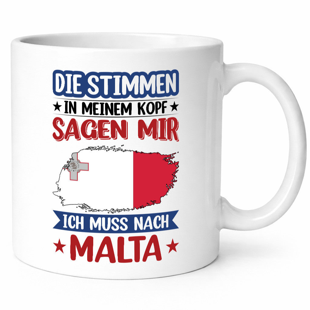 Malta | Urlaub Stimmen in meinem Kopf Traumland lustiger Spruch Geschenk Humor