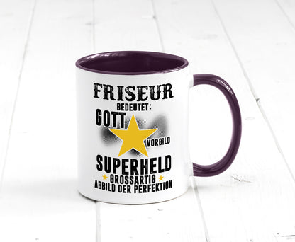 Bedeutung von Friseur | Frisör lustiger Spruch Geschenk Humor Geschenkidee Tasse