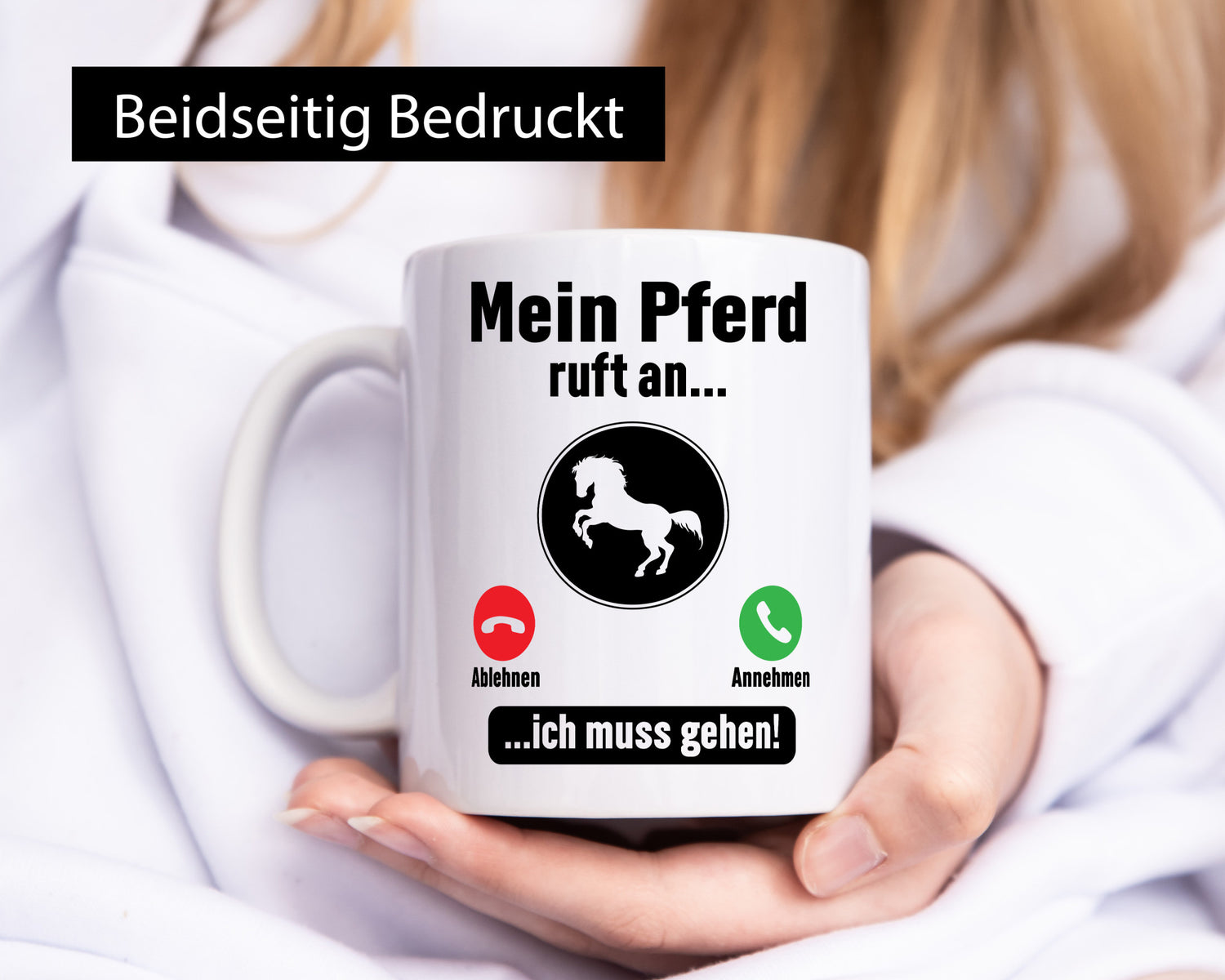 Mein Pferd ruft an | Muss ran gehen Pferdeliebhaber lustig Humor Geschenkidee