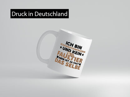 Ich bin kein Faultier: Schornsteinfegerin | Kaminkehrer v2 Geschenkidee