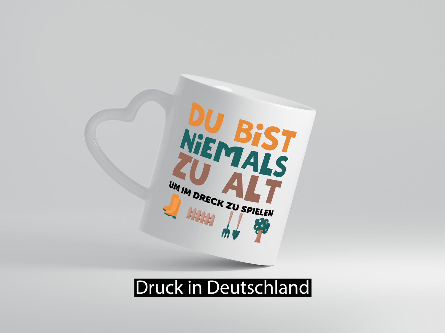 Du bist niemals zu alt | Gärtner Gartenarbeit Dreck lustig Arbeit Kollegen Büro