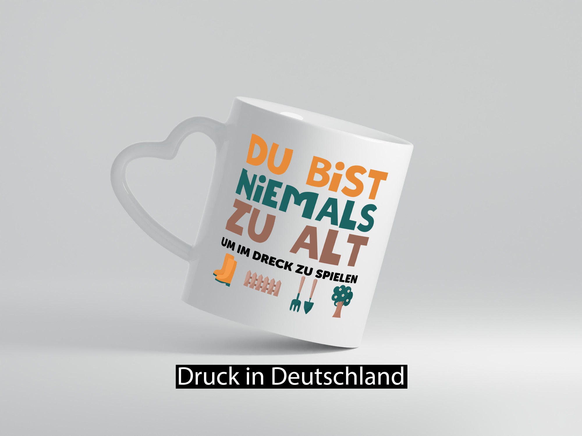 Du bist niemals zu alt | Gärtner Gartenarbeit Dreck lustig Arbeit Kollegen Büro