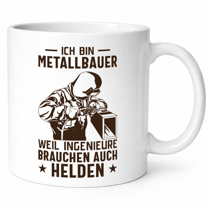 Metallbauer, Helden | Schweisser lustiger Spruch Geschenk Humor Geschenkidee