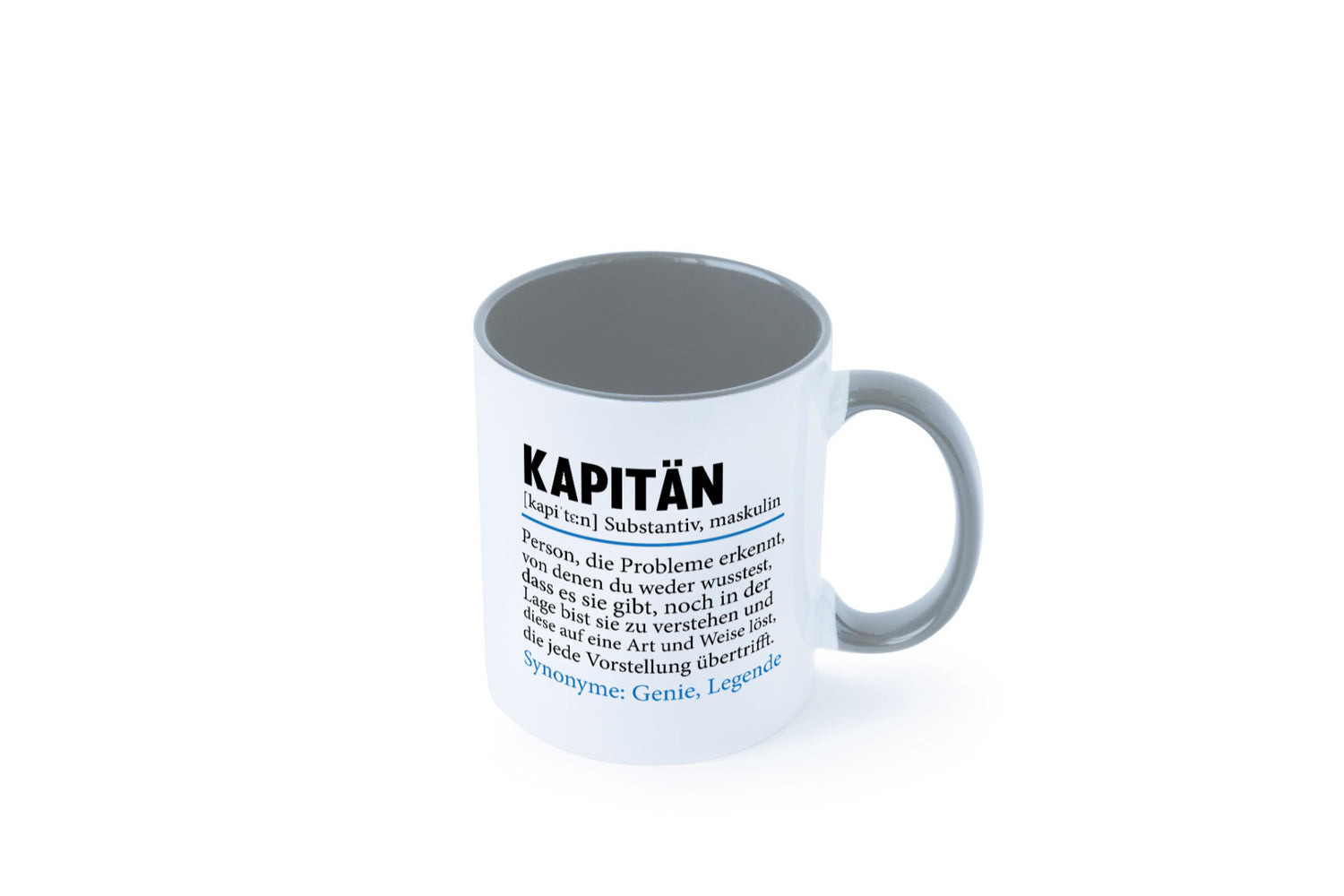 Kapitän | Spruch lustig Schiffskapitän Schiff Geschenk Humor Geschenkidee