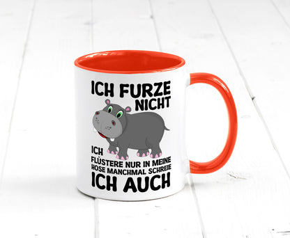 Ich furze nicht | furznilpferd v2 Humor Geschenkidee Tasse
