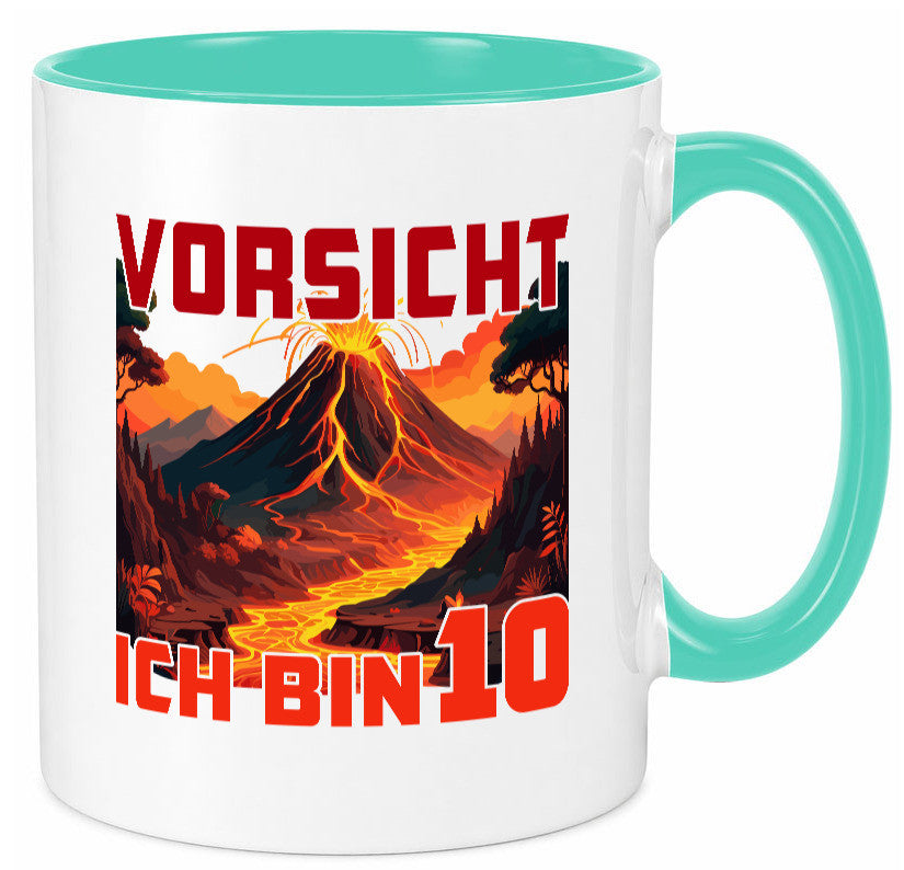 10. Geburtstag | 10 Jahre Vulkanausbruch Vulkan Humor Geschenkidee Tasse